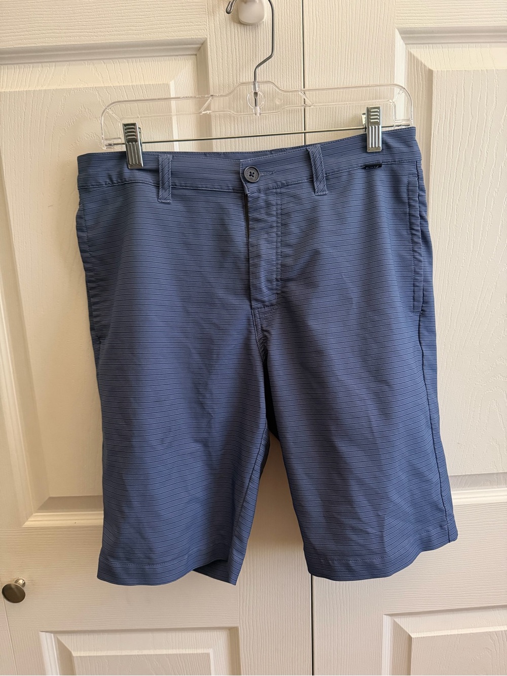 Travis Mathew Navy Blue Flat Front Performance Shorts